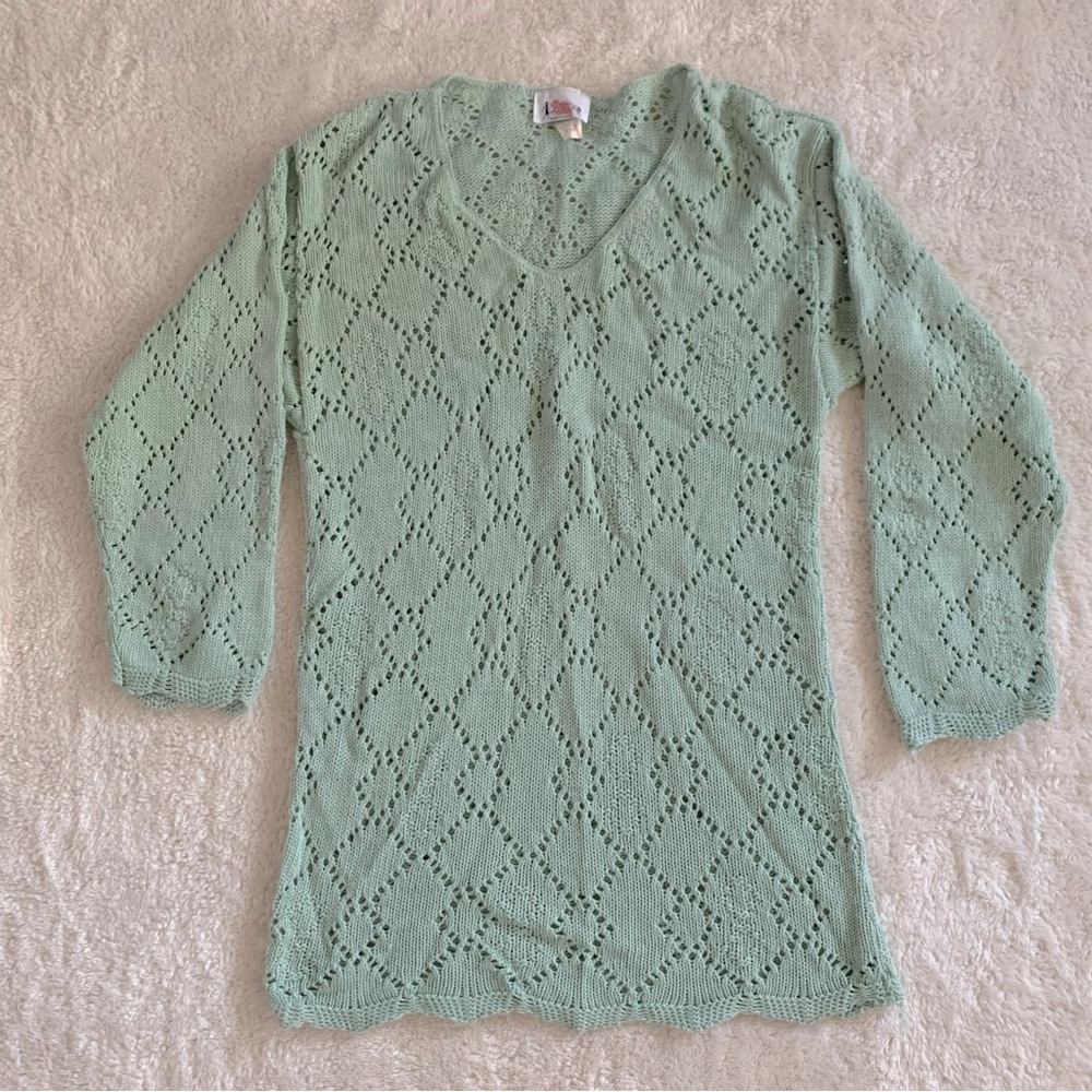 Vintage Bright Lights “Tiffany’s Blue” Sweater